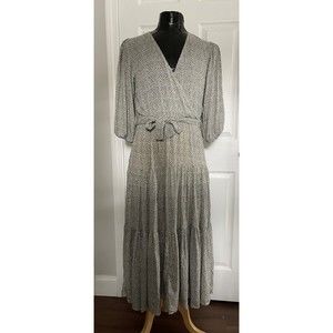 petal and pup green floral barker dress size Large